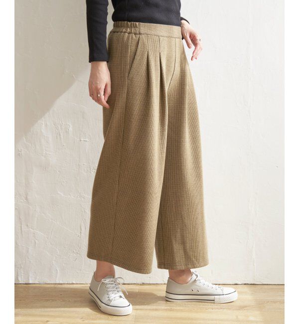 ikka「カットジャガードワイドクロップド」|その他|