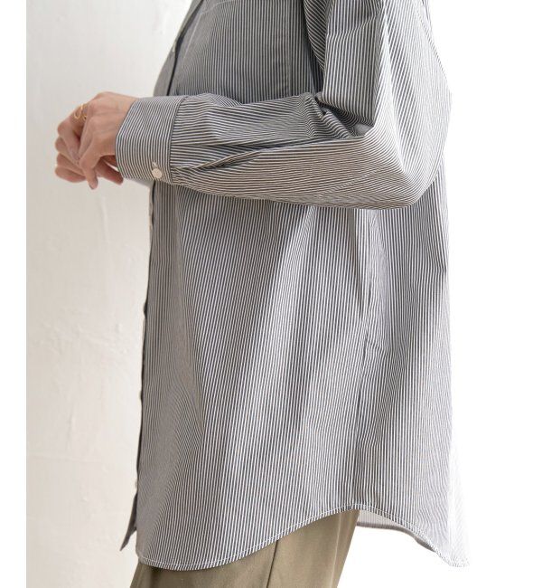 ikka「ストライプ長袖シャツ」|シャツ・ブラウス|