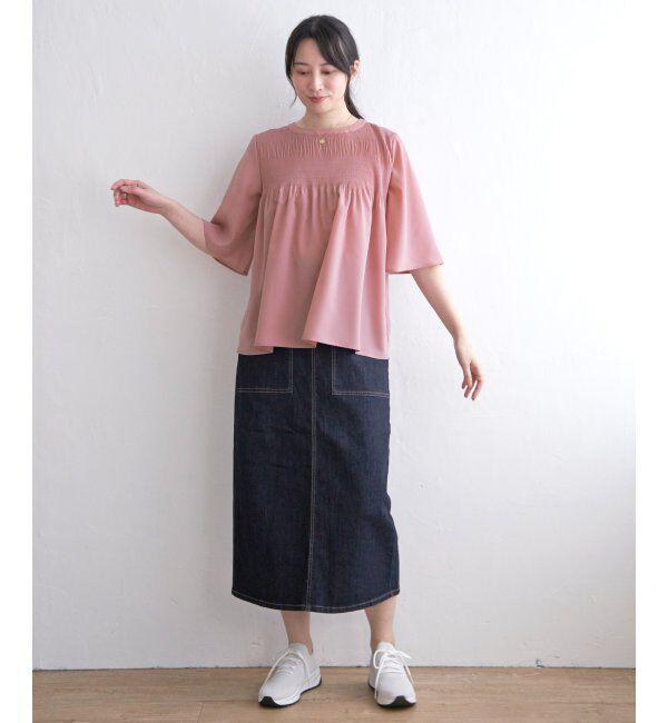 ikka「マジョリカプリーツブラウス」|シャツ・ブラウス|