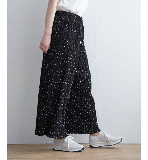 ikka「さらっとプリーツワイドパンツ」|その他|