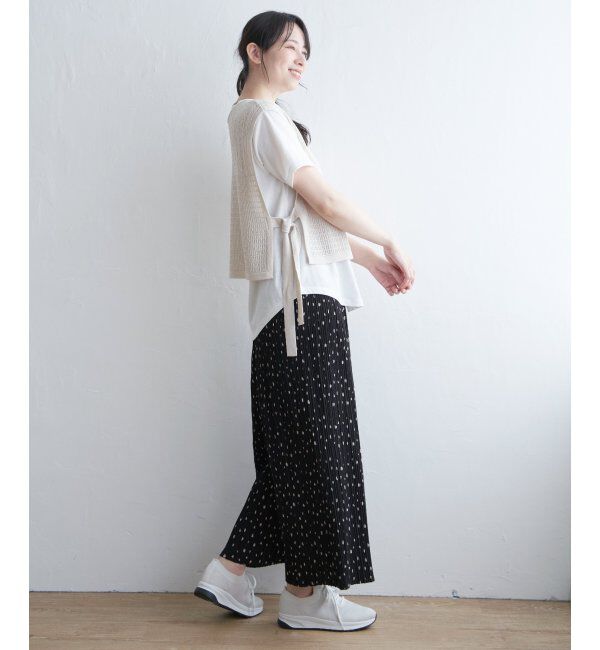 ikka「さらっとプリーツワイドパンツ」|その他|