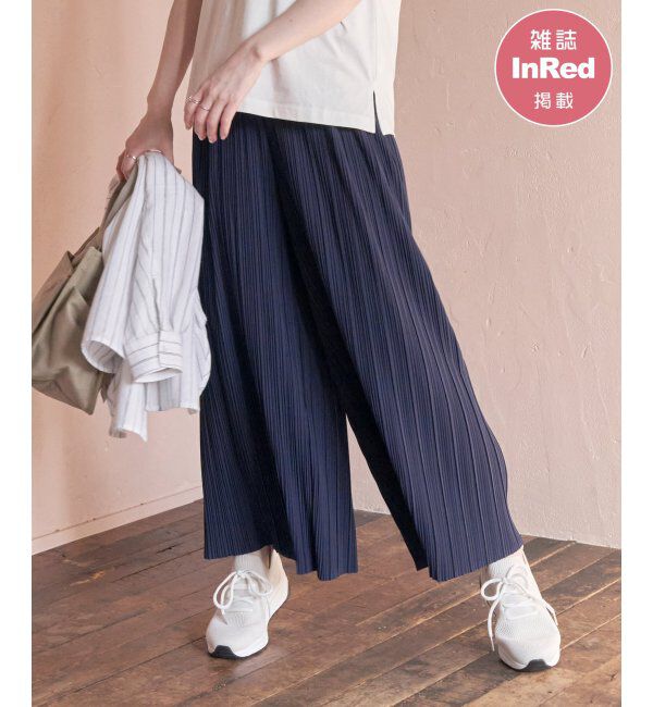 ikka「さらっとプリーツワイドパンツ」|その他|