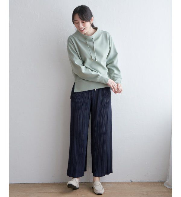 ikka「さらっとプリーツワイドパンツ」|その他|