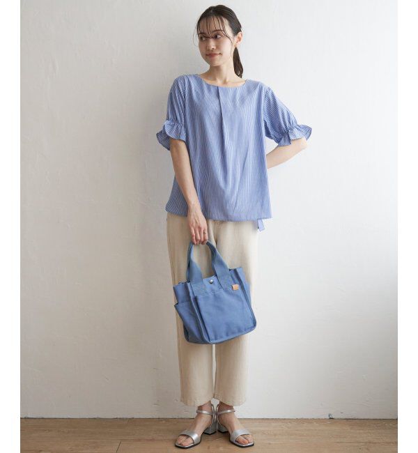 ikka「冷感袖切り替えブラウス」|シャツ・ブラウス|