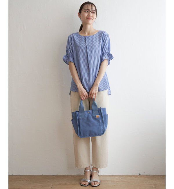 ikka「冷感袖切り替えブラウス」|シャツ・ブラウス|