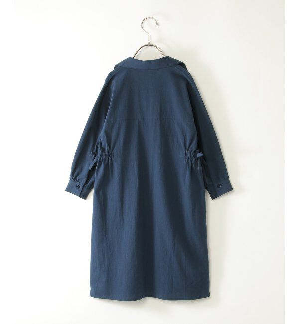 ikka kids「【親子おそろい】8分袖スキッパーシャツワンピース（120~160cm）」|スカート|