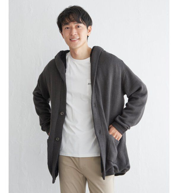 ikka「裏ボアニットフーディガン」|その他|