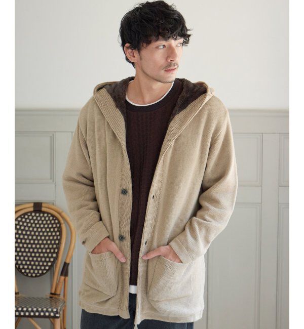 ikka「裏ボアニットフーディガン」|その他|