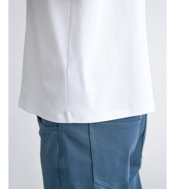 IKKA LOUNGE「ポンチクルーネックジャケットTシャツ」|Tシャツ・カットソー|