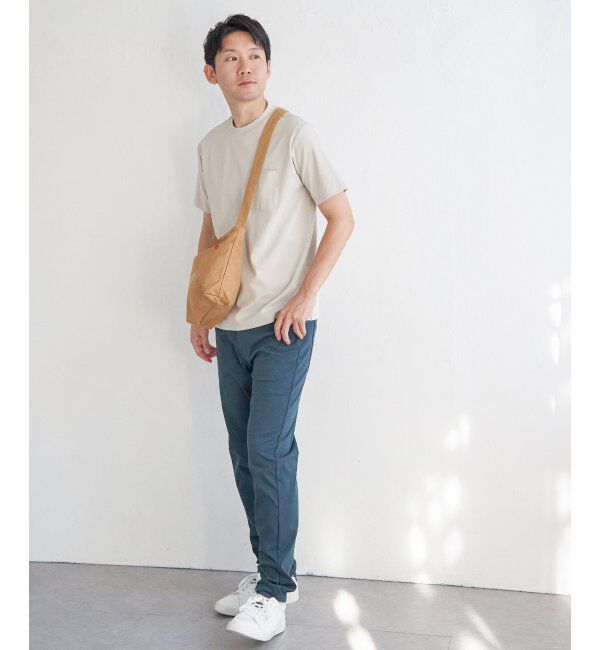 IKKA LOUNGE「ポンチクルーネックジャケットTシャツ」|Tシャツ・カットソー|