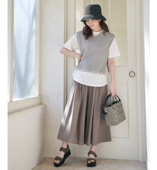 ikka「【親子おそろい】コットンボリュームペチ付きスカーチョ」|その他|