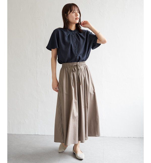 ikka「【親子おそろい】コットンボリュームペチ付きスカーチョ」|その他|