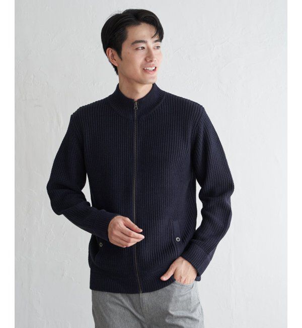 ikka「スタンドジップニットブルゾン」|その他|