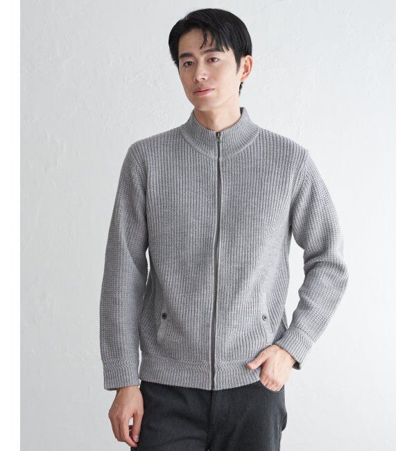ikka「スタンドジップニットブルゾン」|その他|