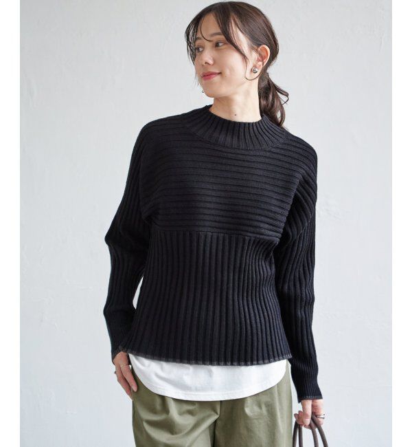 ikka「７ＧワイドリブキリカエハイショクＰＯ」|プルオーバー|