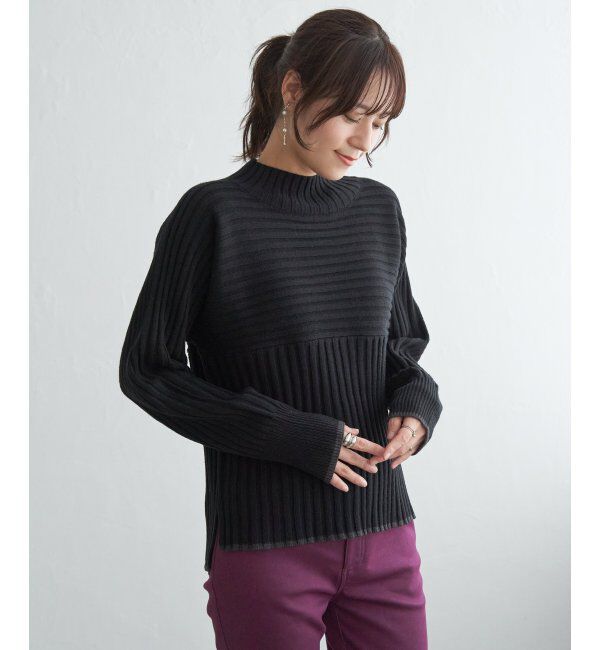 ikka「７ＧワイドリブキリカエハイショクＰＯ」|プルオーバー|