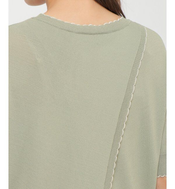 Lbc with Life「ピコ配色バックシャンプルオーバー」|カーディガン|