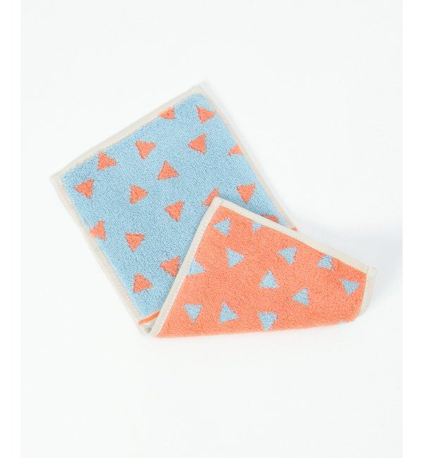 Lbc with Life「Otta オッタ サンカク柄2つ折りハンカチ 」|タオル|ブルー