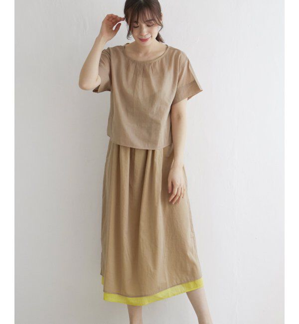 Lbc with Life「【2点セット】8WAYブラウスキャミワンピース」|ワンピース|