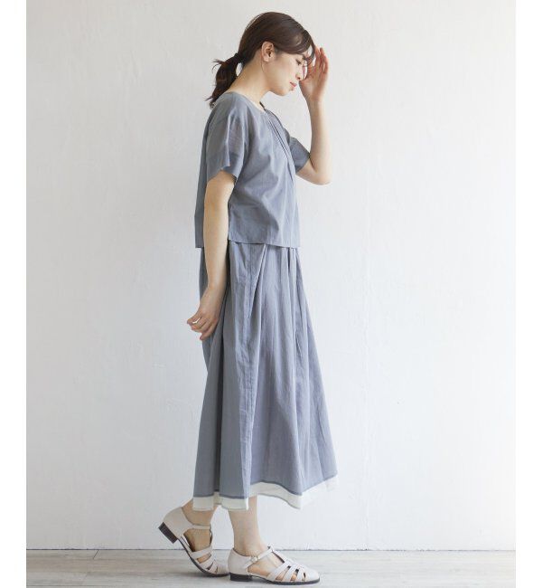 Lbc with Life「【2点セット】8WAYブラウスキャミワンピース」|ワンピース|