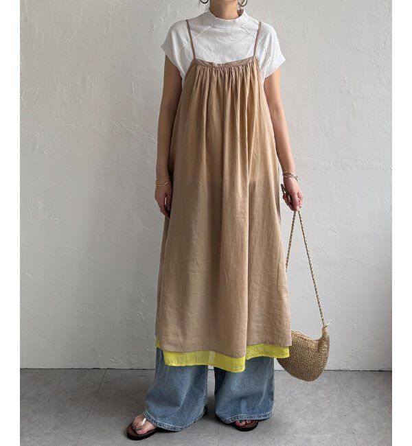 Lbc with Life「【2点セット】8WAYブラウスキャミワンピース」|ワンピース|ベージュ