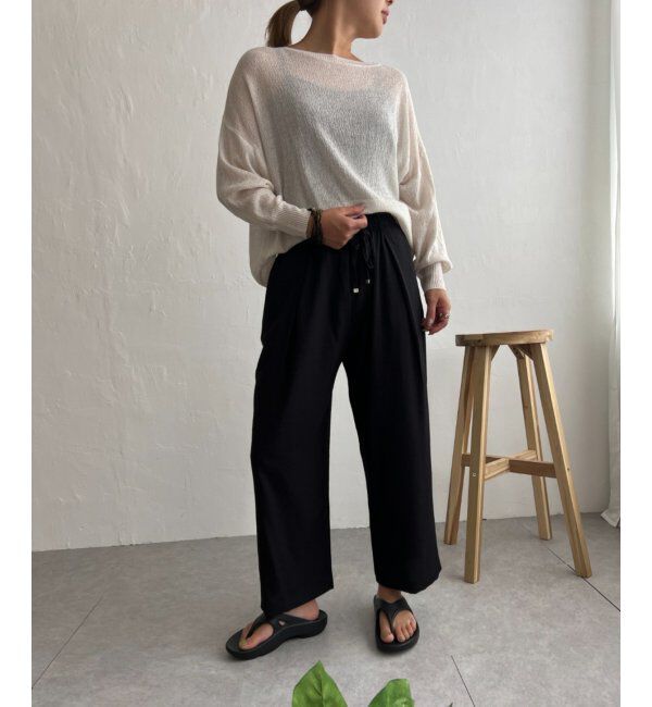 Lbc with Life「梨地シアーニットプルオーバー」|カーディガン|