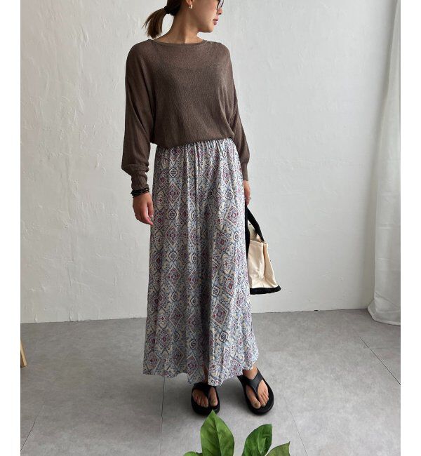 Lbc with Life「梨地シアーニットプルオーバー」|カーディガン|