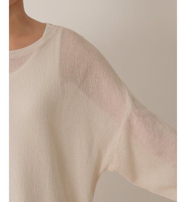 Lbc with Life「梨地シアーニットプルオーバー」|カーディガン|