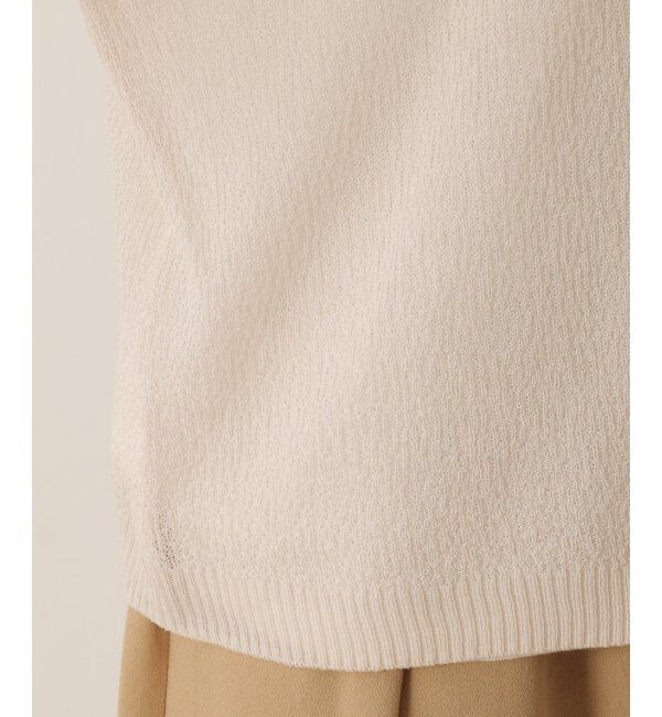 Lbc with Life「梨地シアーニットプルオーバー」|カーディガン|