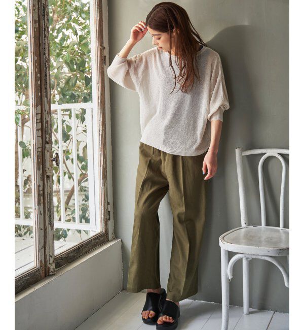 Lbc with Life「梨地シアーニットプルオーバー」|カーディガン|