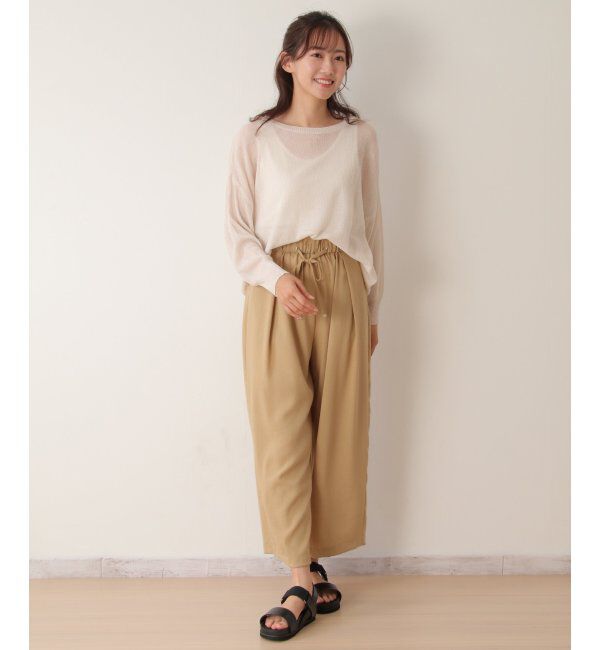 Lbc with Life「梨地シアーニットプルオーバー」|カーディガン|