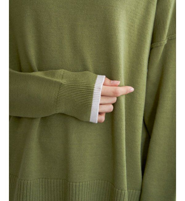 Lbc with Life「配色リブプルオーバー」|カーディガン|