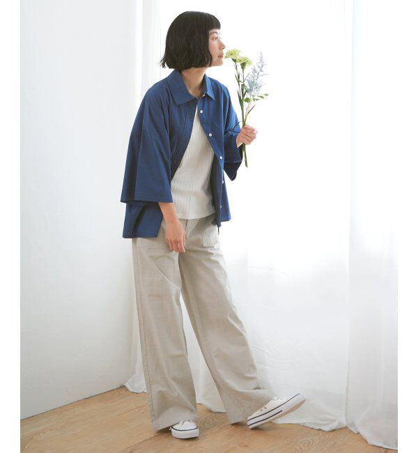 Lbc with Life「タイプライター半袖BOXシャツ」|シャツ・ブラウス|