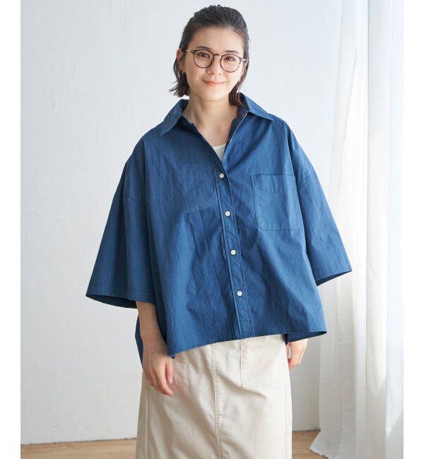 Lbc with Life「タイプライター半袖BOXシャツ」|シャツ・ブラウス|