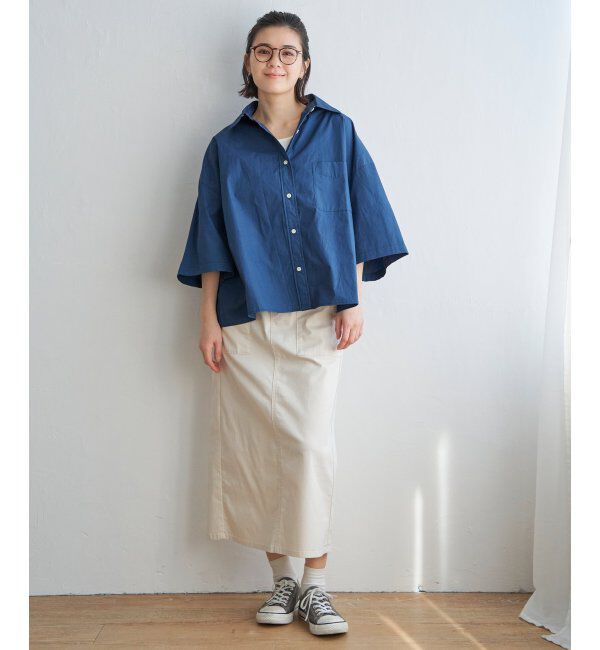 Lbc with Life「タイプライター半袖BOXシャツ」|シャツ・ブラウス|