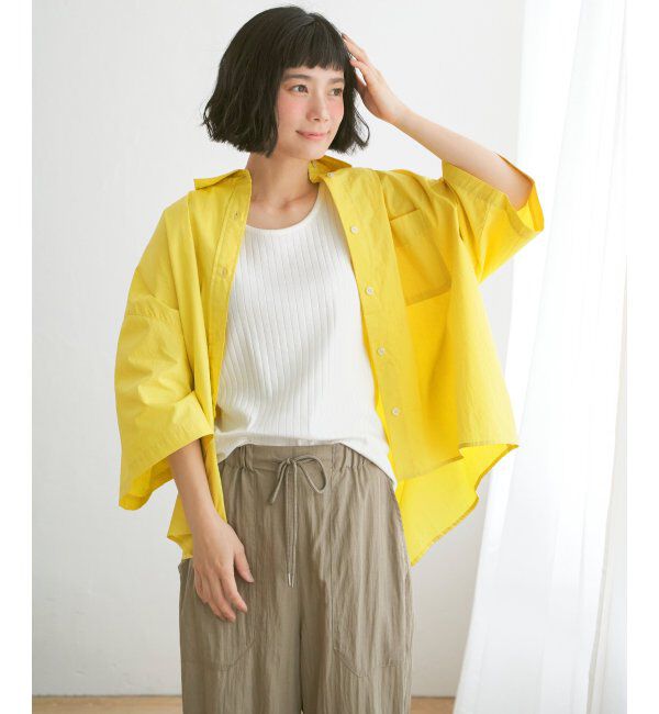 Lbc with Life「タイプライター半袖BOXシャツ」|シャツ・ブラウス|