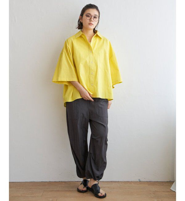 Lbc with Life「タイプライター半袖BOXシャツ」|シャツ・ブラウス|