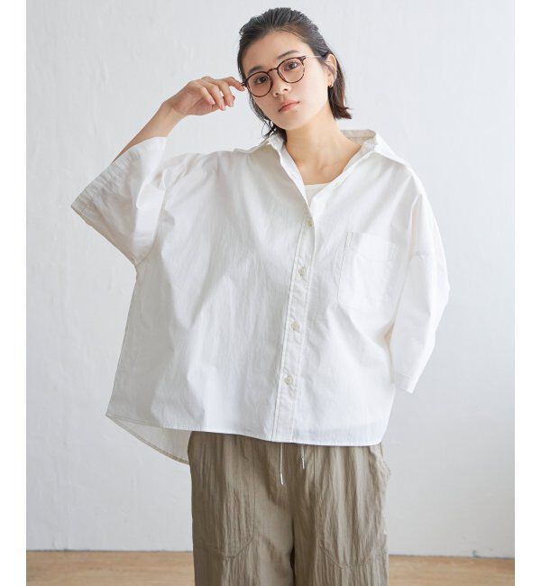 Lbc with Life「タイプライター半袖BOXシャツ」|シャツ・ブラウス|