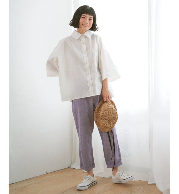 Lbc with Life「タイプライター半袖BOXシャツ」|シャツ・ブラウス|