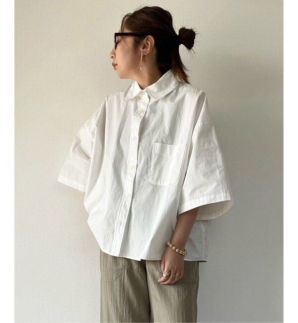 Lbc with Life「タイプライター半袖BOXシャツ」|シャツ・ブラウス|