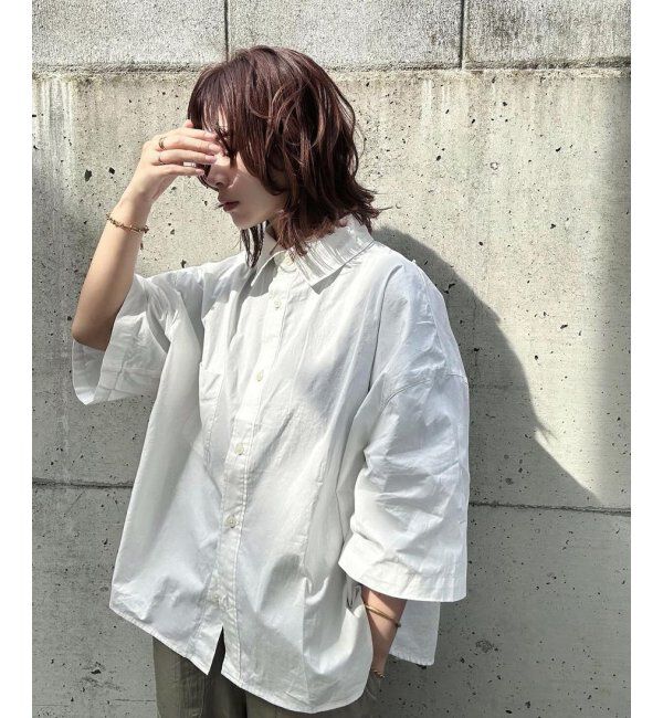 Lbc with Life「タイプライター半袖BOXシャツ」|シャツ・ブラウス|