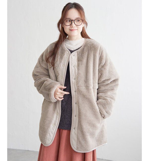 Lbc with Life「リバーシブルファーキルトコート」|その他|