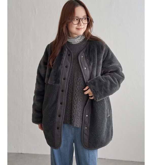 Lbc with Life「リバーシブルファーキルトコート」|その他|