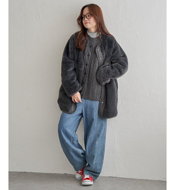 Lbc with Life「リバーシブルファーキルトコート」|その他|