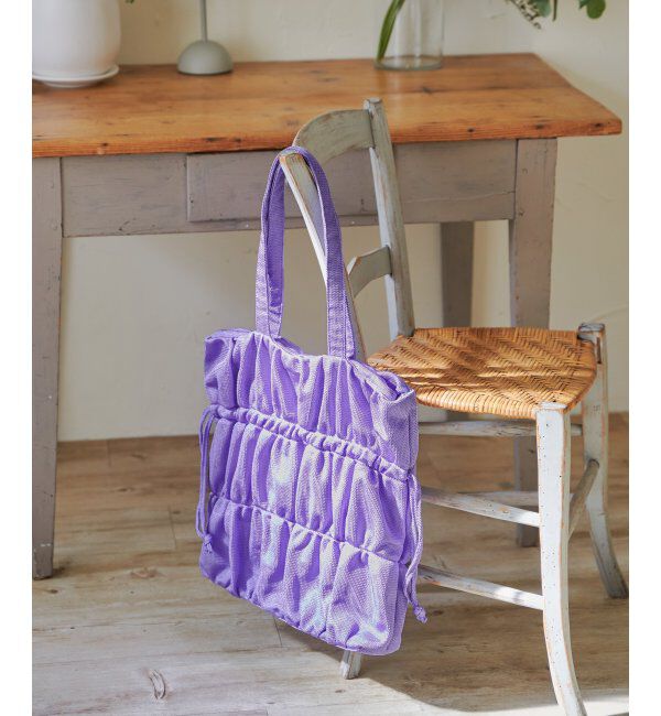 Lbc with Life「メッシュギャザー巾着トートバッグ」|その他|