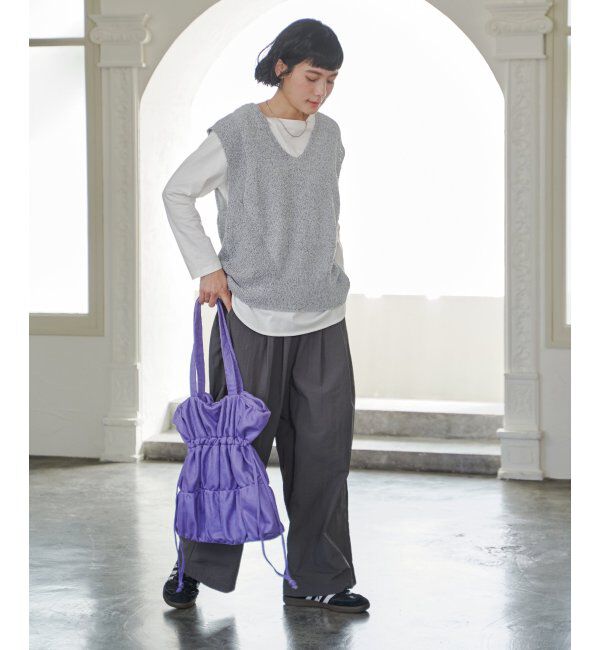 Lbc with Life「メッシュギャザー巾着トートバッグ」|その他|