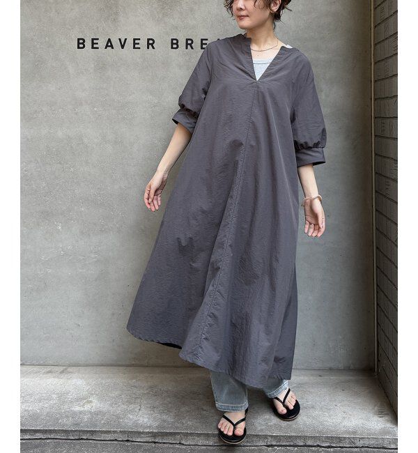 Lbc with Life「ナイロンスキッパーロングワンピ」|ワンピース|