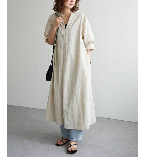 Lbc with Life「ナイロンスキッパーロングワンピ」|ワンピース|