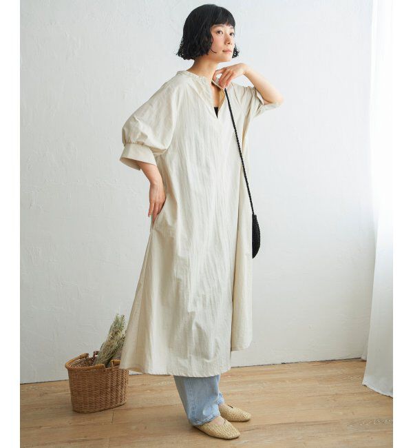 Lbc with Life「ナイロンスキッパーロングワンピ」|ワンピース|