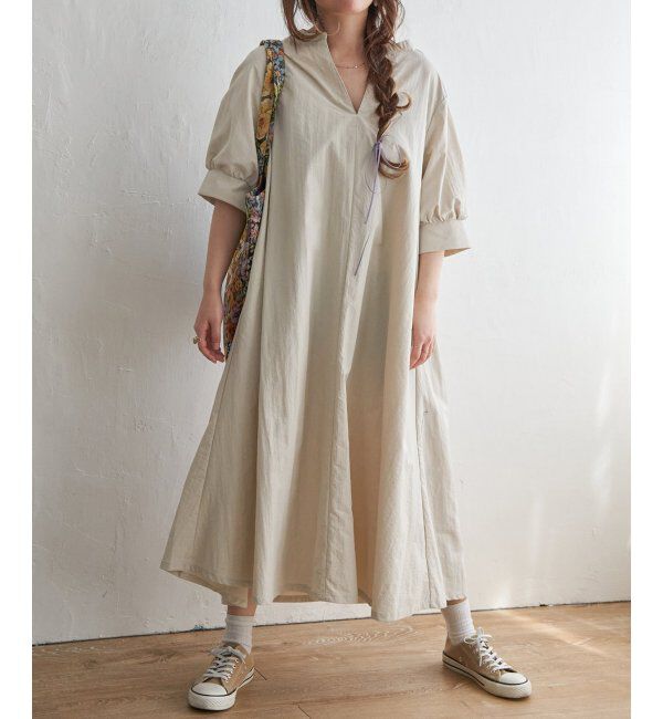 Lbc with Life「ナイロンスキッパーロングワンピ」|ワンピース|